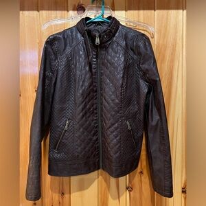 Brown leather like jacket